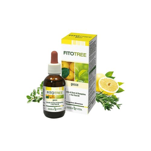 FitoTree Baktériumölő, fertőtlenítő grapefruit, teafa, rozmaring és kakukkfű olaj - 30 ml - Erba Vita