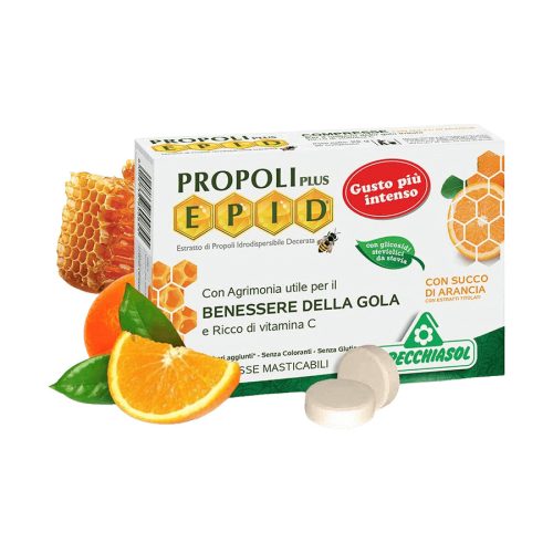 Cukormentes Propolisz 600 mg - 20 szopogatós tabletta - narancsos - Specchiasol